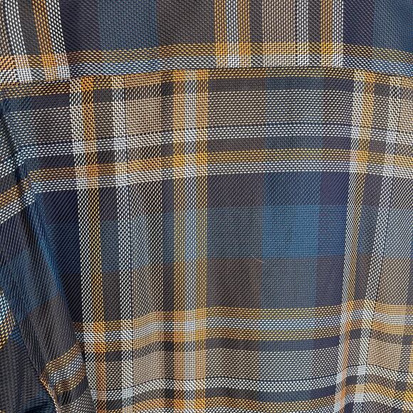 Circle of Gentlemen plaid button front long sleeve dress shirt size 17x43 - Picture 5 of 6